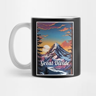 Great Divide ski Montana USA Mug